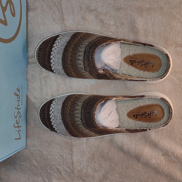 🍀☘️LIFE STRIDE ☘️🍀Nomad, Saddle Multi Brown Knit - Picture 11 of 14